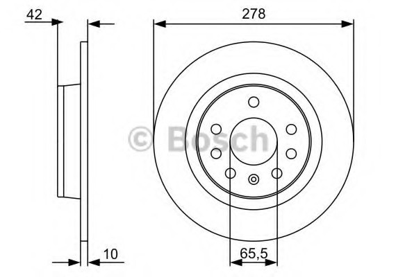 0986479515 BOSCH Тормозной диск 0986479515 BOSCH