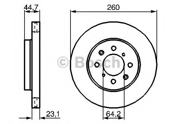 Фото тормозной диск 0986479226 BOSCH 0986479226 BOSCH 0986479226 BOSCH Тормозной диск 0986479226 BOSCH