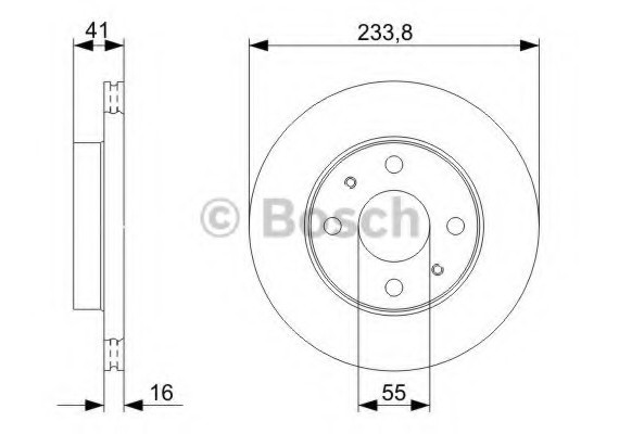 0986479352 BOSCH Тормозной диск 0986479352 BOSCH