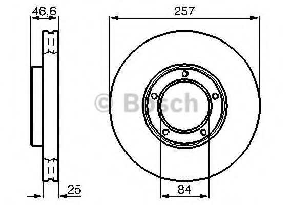 0986478397 BOSCH Тормозной диск 0986478397 BOSCH