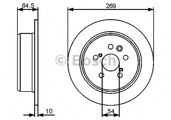 0986479483 BOSCH Тормозной диск 0986479483 BOSCH