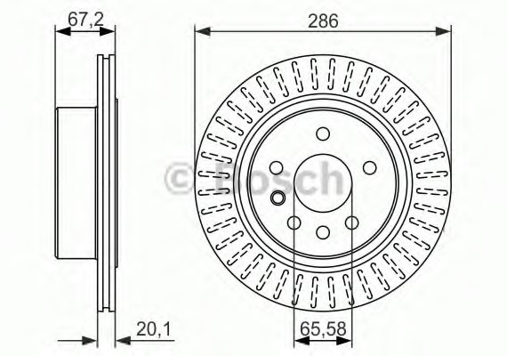 0986479394 BOSCH Тормозной диск 0986479394 BOSCH