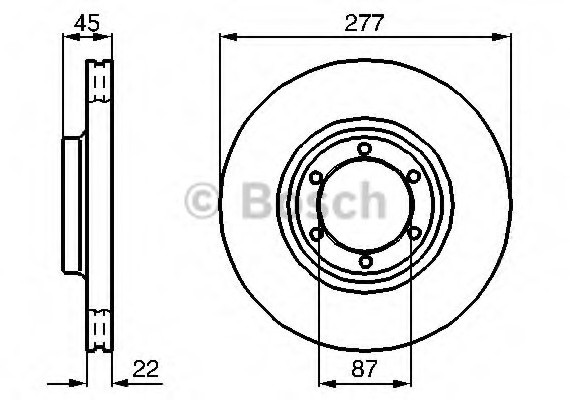 Фото тормозной диск 0986478635 BOSCH 0986478635 BOSCH 0986478635 BOSCH Тормозной диск 0986478635 BOSCH