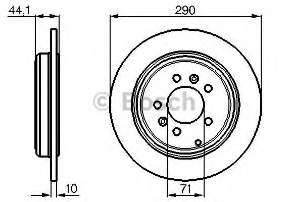 0986478556 BOSCH Тормозной диск 0986478556 BOSCH