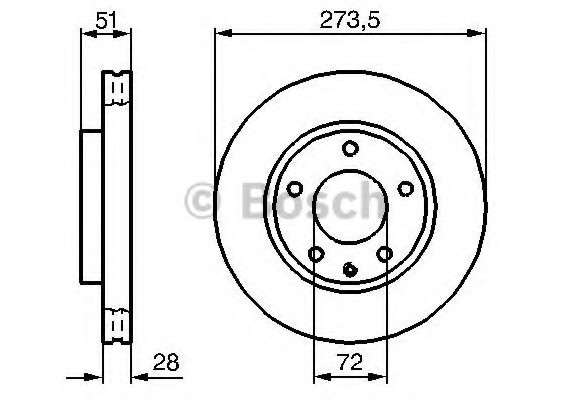 Фото тормозной диск 0986479016 BOSCH 0986479016 BOSCH 0986479016 BOSCH Тормозной диск 0986479016 BOSCH