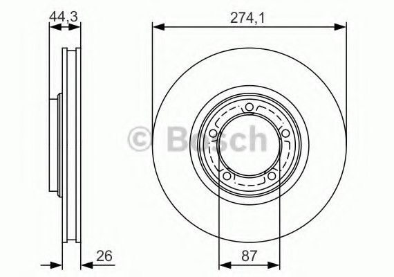 0986479S79 BOSCH Тормозной диск 0986479S79 BOSCH