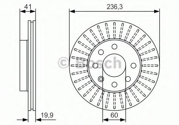 0986479S98 BOSCH Тормозной диск 0986479S98 BOSCH