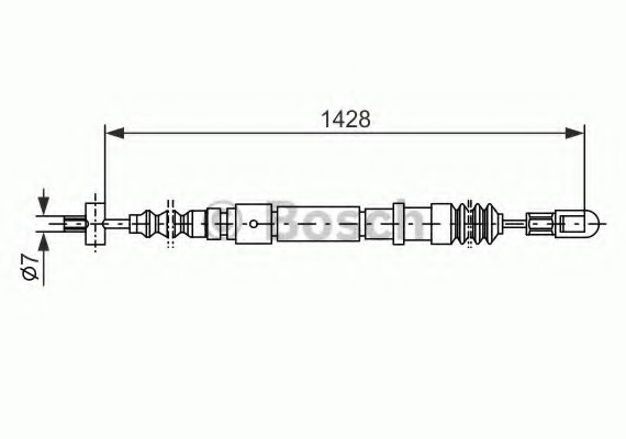 Тормозной трос 1987477353 BOSCH
