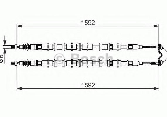 1987482102 BOSCH Гальмівний трос BOSCH