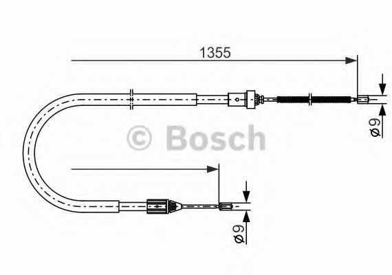 Фото трос тормозной 1987477644 BOSCH 1987477644 BOSCH 1987477644 BOSCH Трос тормозной 1987477644 BOSCH