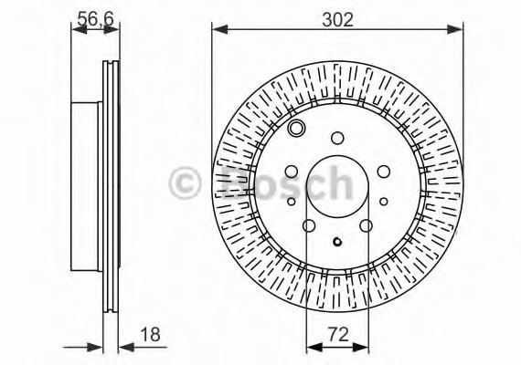 0986479757 BOSCH Тормозной диск 0986479757 BOSCH