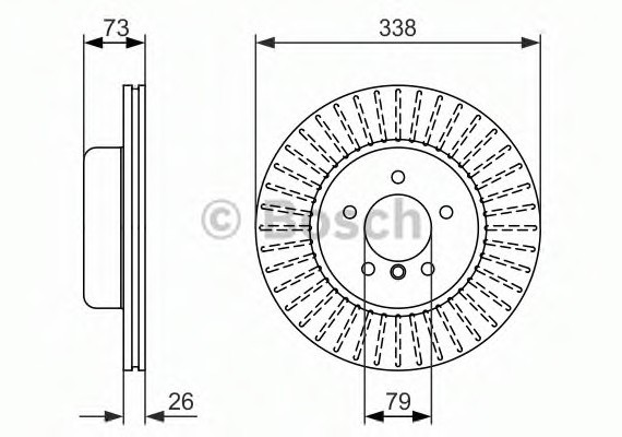 0986479773 BOSCH Тормозной диск 0986479773 BOSCH