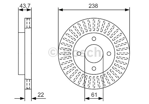 Фото тормозной диск 0986479A87 BOSCH 0986479A87 BOSCH 0986479A87 BOSCH Тормозной диск 0986479A87 BOSCH
