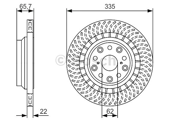 0986479T34 BOSCH Тормозной диск 0986479T34 BOSCH