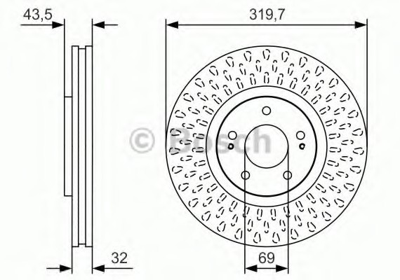 0986479T01 BOSCH Тормозной диск 0986479T01 BOSCH