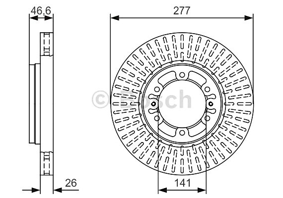 0986479T41 BOSCH Тормозной диск 0986479T41 BOSCH
