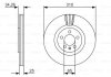 Тормозной диск 0986479642 BOSCH
