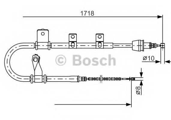 Тормозной трос 1987482075 BOSCH