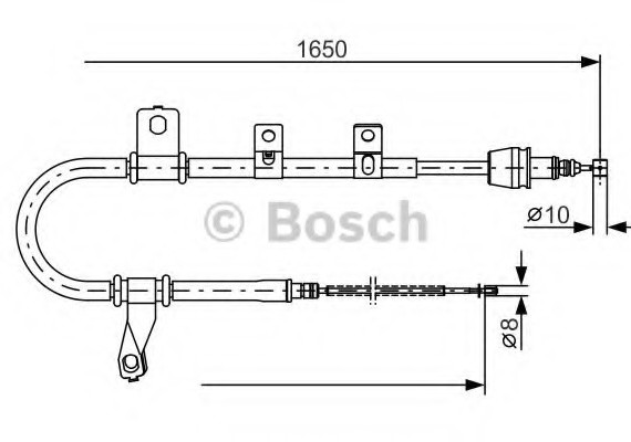 1987482074 BOSCH Тормозной трос 1987482074 BOSCH