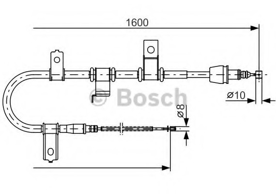 1987482073 BOSCH Тормозной трос 1987482073 BOSCH