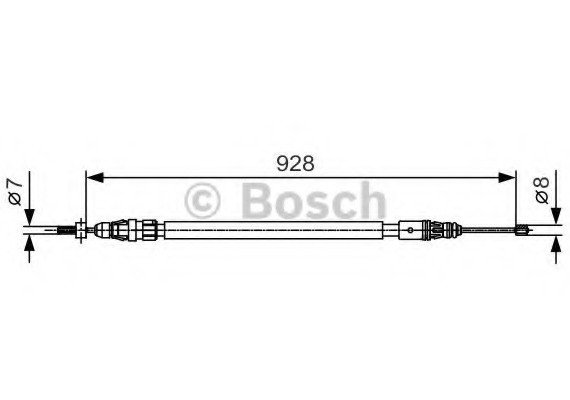 1987482000 BOSCH Тормозной трос 1987482000 BOSCH