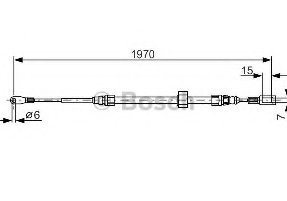 1987482131 BOSCH Тормозной трос 1987482131 BOSCH