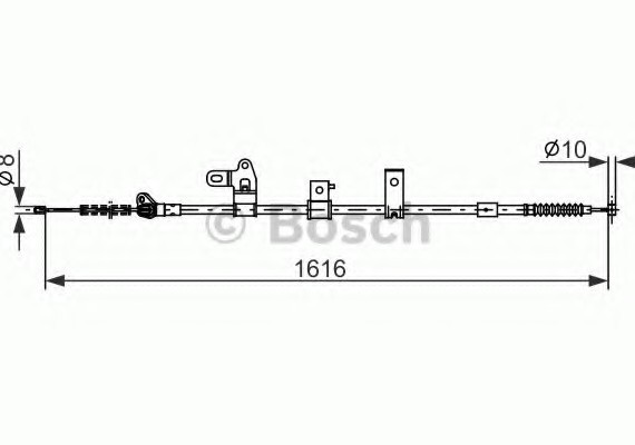 Фото гальмівний трос BOSCH 1987482307 BOSCH 1987482307 BOSCH Гальмівний трос BOSCH