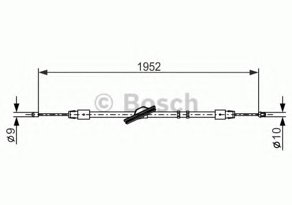1987477851 BOSCH Тормозной трос 1987477851 BOSCH