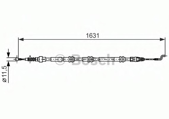 1987482376 BOSCH Гальмівний трос BOSCH