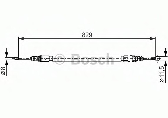 1987482372 BOSCH Трос гальмівний 1987482372 BOSCH