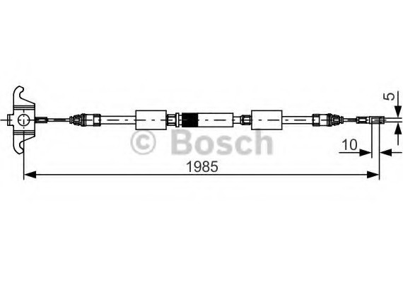 Фото трос тормозной 1987482128 BOSCH 1987482128 BOSCH 1987482128 BOSCH Трос тормозной 1987482128 BOSCH