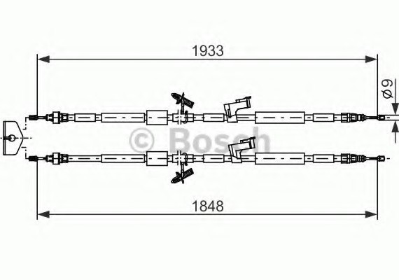 1987482280 BOSCH Трос тормозной 1987482280 BOSCH