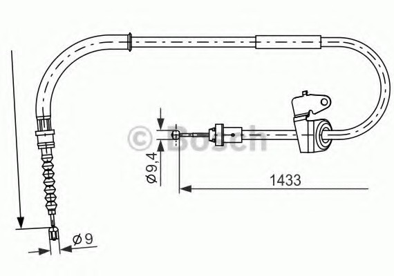Фото гальмівний трос BOSCH 1987482231 BOSCH 1987482231 BOSCH Гальмівний трос BOSCH