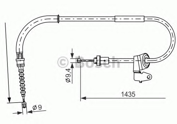 Фото гальмівний трос BOSCH 1987482230 BOSCH 1987482230 BOSCH Гальмівний трос BOSCH