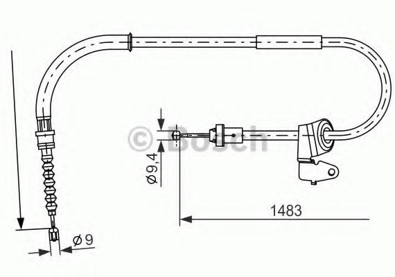 1987482228 BOSCH Гальмівний трос BOSCH