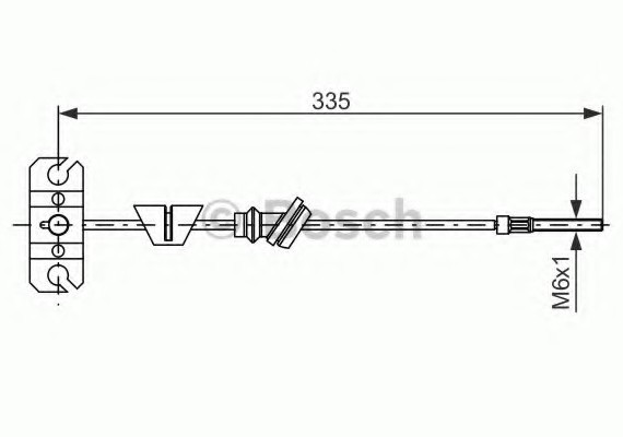 1987482225 BOSCH Трос тормозной 1987482225 BOSCH