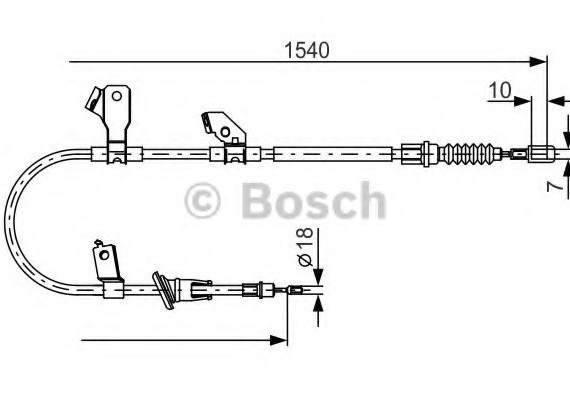 1987482271 BOSCH Трос тормозной 1987482271 BOSCH