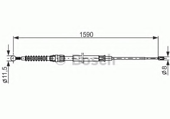 1987482265 BOSCH Трос тормозной 1987482265 BOSCH