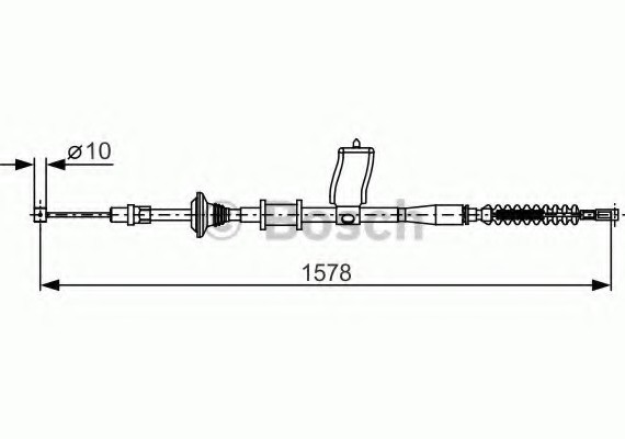 Фото трос тормозной 1987482173 BOSCH 1987482173 BOSCH 1987482173 BOSCH Трос тормозной 1987482173 BOSCH