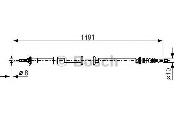 1987482202 BOSCH Гальмівний трос BOSCH