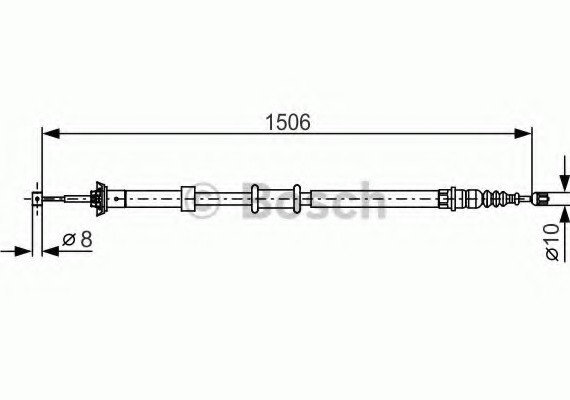 Фото трос тормозной 1987482201 BOSCH 1987482201 BOSCH 1987482201 BOSCH Трос тормозной 1987482201 BOSCH