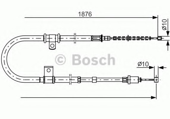 1987482183 BOSCH Гальмівний трос BOSCH