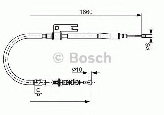 1987482153 BOSCH Трос тормозной 1987482153 BOSCH