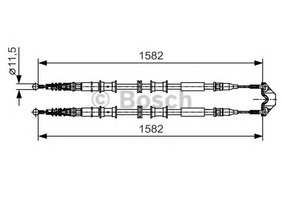 1987482138 BOSCH Трос гальма