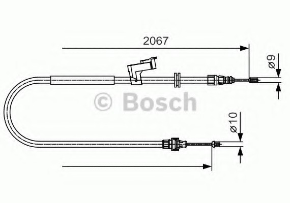 1987482134 BOSCH Гальмівний трос BOSCH