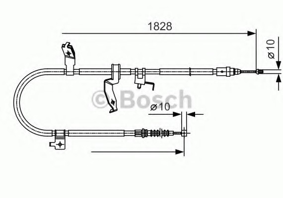 Фото трос тормозной 1987482053 BOSCH 1987482053 BOSCH 1987482053 BOSCH Трос тормозной 1987482053 BOSCH