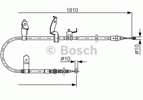 1987482052 BOSCH Трос тормозной 1987482052 BOSCH