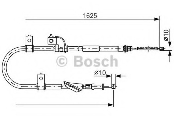 1987482081 BOSCH Трос тормозной 1987482081 BOSCH