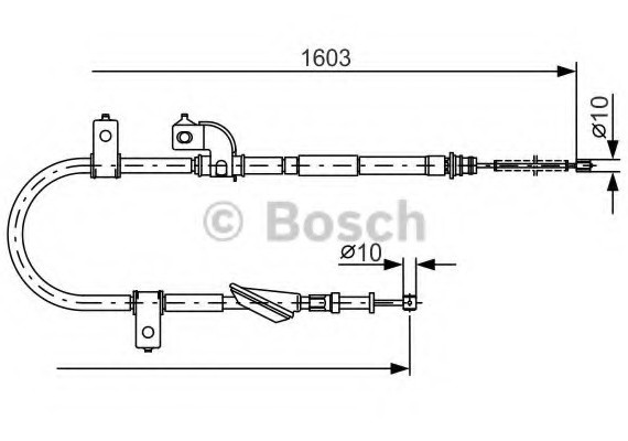 1987482080 BOSCH Трос тормозной 1987482080 BOSCH