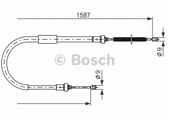 Фото гальмівний трос BOSCH 1987477965 BOSCH 1987477965 BOSCH Гальмівний трос BOSCH